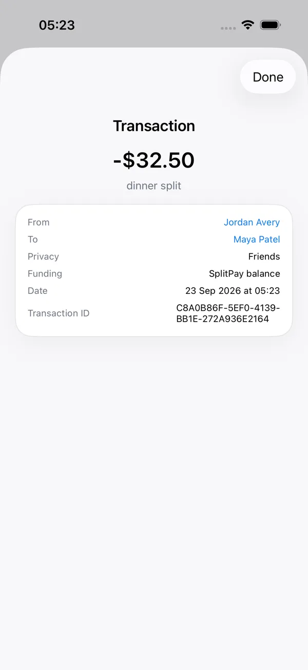 Final screen for splitpay-001
