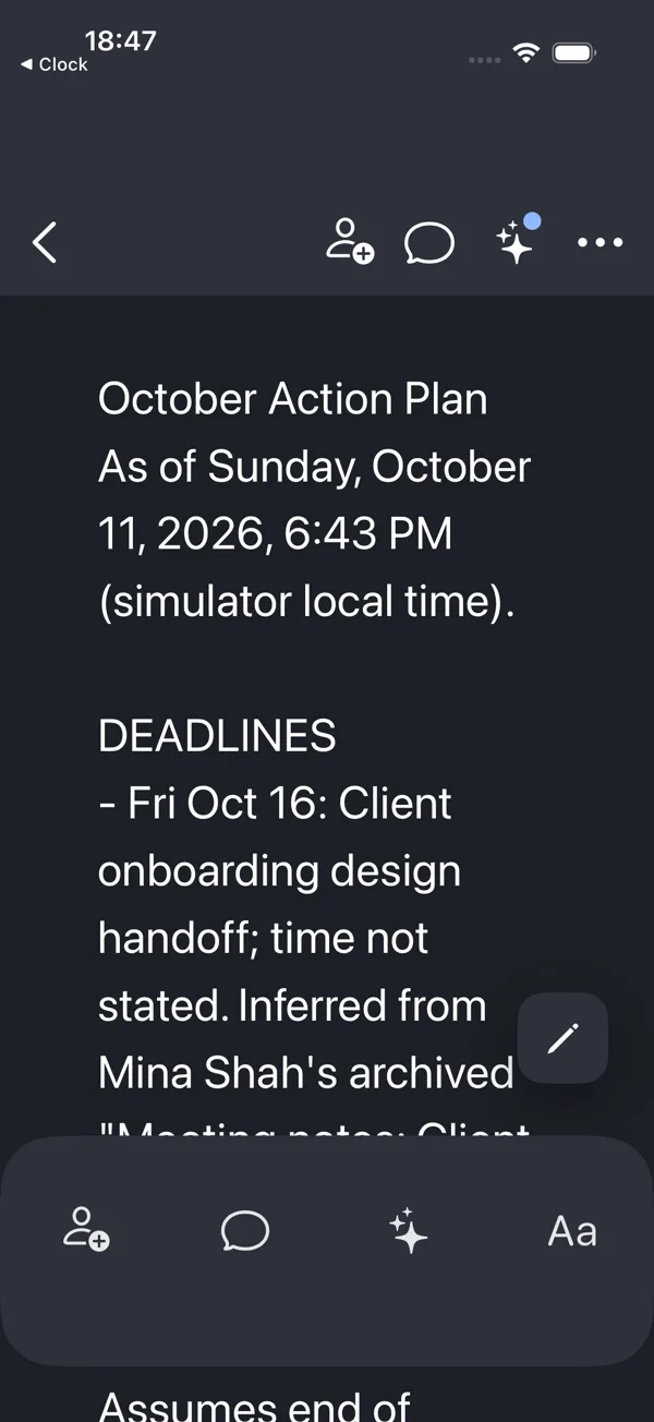 Final screen for mem-010